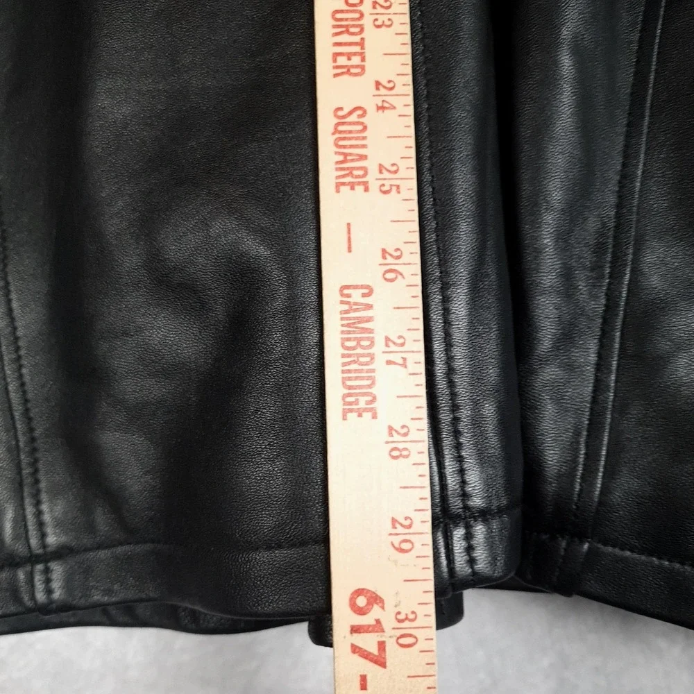 Hold'em Poker Jacket Mens 2XL Black Leather Full Zip Insulated Lined Motorcycle